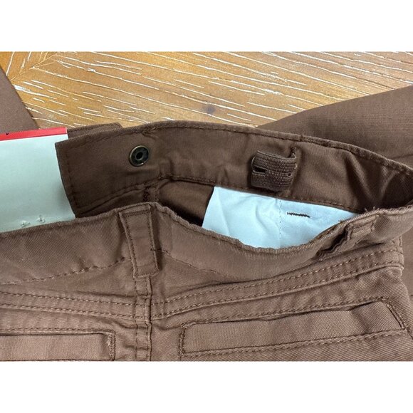 Cat & Jack Kids Brown Stretch Pants Size 4 With Elastic Waist & Adjustable Tabs - Picture 6 of 8